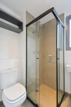Imagem Studio Alameda Lorena - 21M², 1 Dorm, Mobiliado, Móveis Planejados, Academia, Piscina, Coworking, Lobby com Pé Direito Duplo.