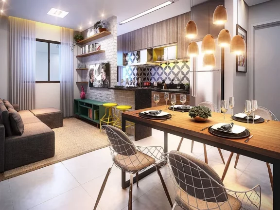 Imagem Apartamento à venda em São Bernardo do Campo-SP: 2 quartos, 1 banheiro, 39,00 m² - Minha casa minha vida em Condomínio Passeio Anchieta, Ferrazópolis