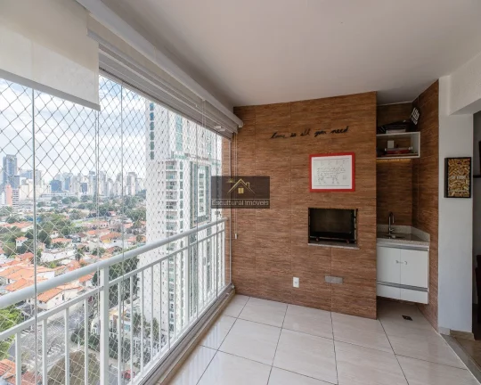 Imagem BROOKLIN APARTAMENTO 90,00 M 3 DORMITÓRIOS SENDO 1 SUÍTE VARANDA GOURMET ENVIDRAÇADA 2 BANHEIROS ANDAR ALTO LINDA VISTA 2 VAGAS DEPÓSITO LAZER TOTAL