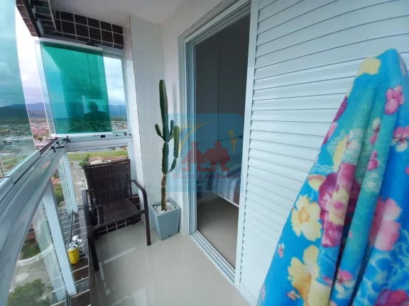 Imagem Título: "Apartamento de 2 Dormitórios na Praia de Mongaguá - Varanda Gourmet e Vista para o Mar - Lazer Completo, 540mil