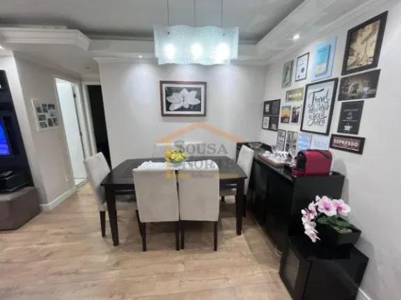 Imagem Apartamento 50m², 2 dormitórios, sendo o de casal com armários planejados, sala 2 ambientes, saca...