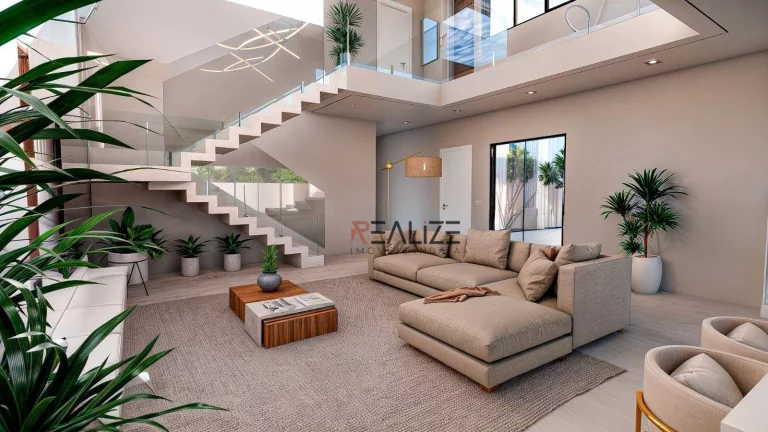 Imagem Sobrado moderno com 4 dormitórios e escritório à venda, 303 m² por R$ 3.300.000 - Condomínio Alto Padrão - Indaiatuba/SP