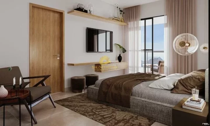 Imagem um Apartamento 4 suítes de frente para o mar com 320 metros (gigante).Idealizado para ser simplesme...