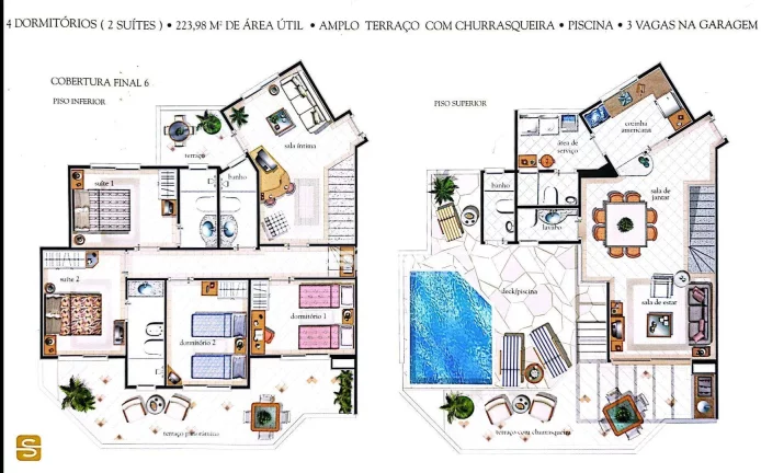 Imagem Apartamento Pé na Areia à venda em Riviera, no Edifício Porto Belo, com 3 dormitórios 2 suítes 108m²