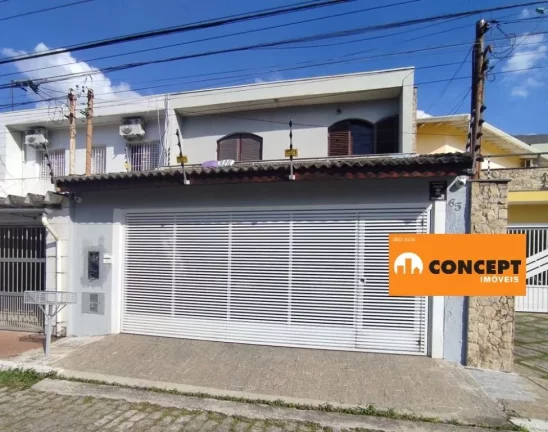Imagem Sobrado com 4 dormitórios à venda, 296 m² por R$ 875.000,00 - Vila Paiva - Suzano/SP