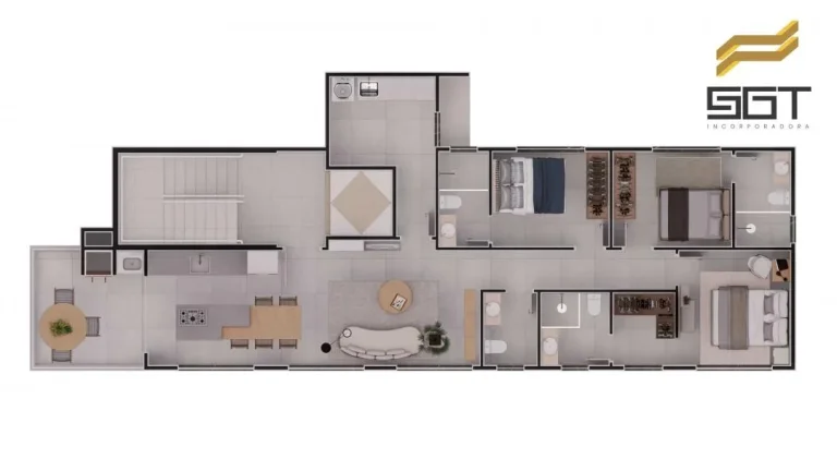 Imagem Lançamento com vista panorâmica do mar em Balneário Piçarras - Apartamentos com 3 Suítes no bairro Itacolomi em Piçarras/SC a venda com Adriano Carpes Imóveis