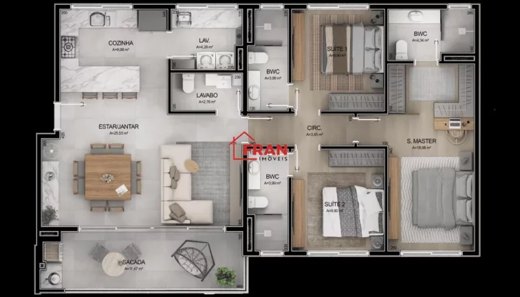 Imagem Maravilhoso apartamento muito bem localizado.