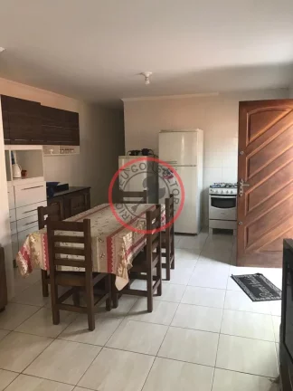 Imagem casa térrea, 3 quartos,2 banheiros ,lavanderia, garagem para 4 carros e churrasqueira, porteira fechada, otima localização
