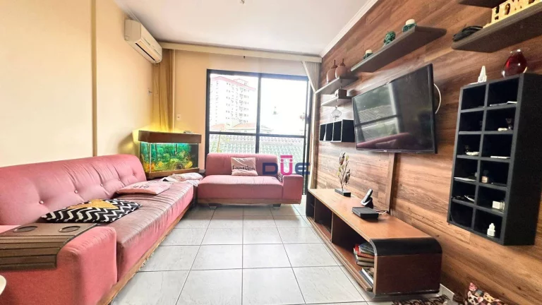 Imagem Apartamento com 2 dormitórios sendo 1 suite No Embaré. vaga demarcada, salao festas amplo, churrasqueira, e salao de jogos. Andar alto com vista livre