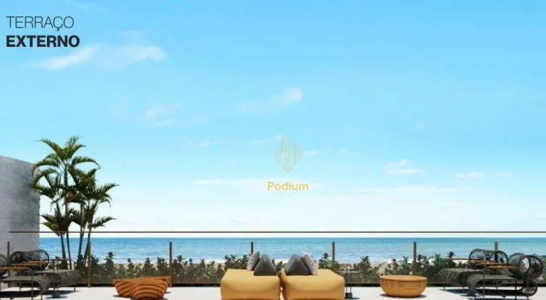Imagem Apartamento com varanda/sacada gourmet e vista para o mar no Bessa - AP0731