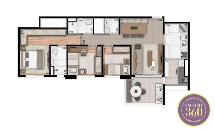 Imagem MONDO ANALIA FRANCO - APTOS DE 88 A 115 MTS, PRONTO - NOVO (20% DE ENTRADA)!