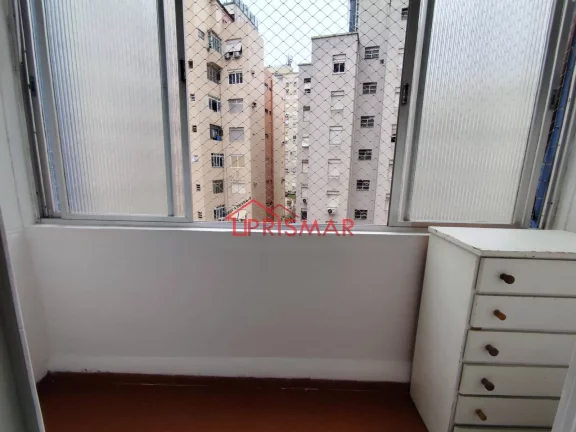 Imagem venda quarto e sala na quadra da praia boqueirão, Santos