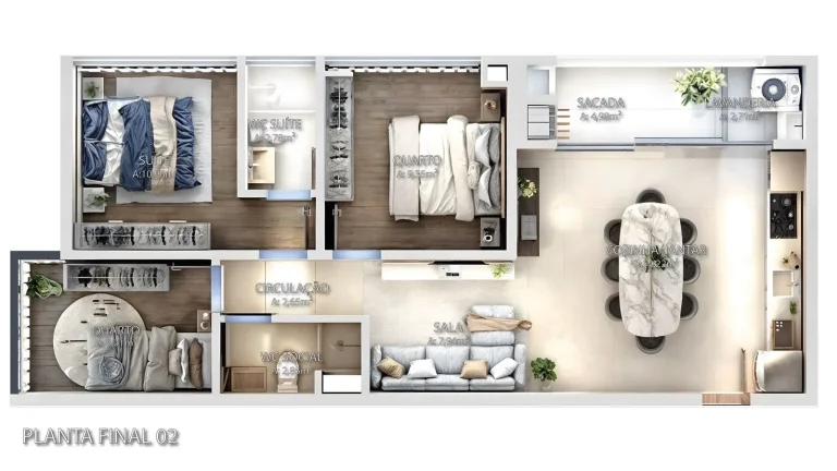 Imagem Apartamento em Santo Antônio - Joinville SC