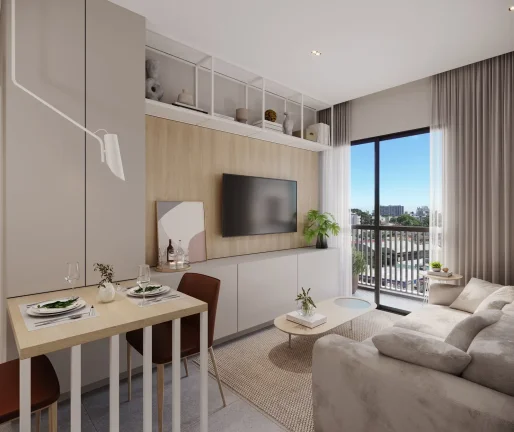 Imagem APARTAMENTO com 1 dormitório à venda com 26.87m² por R$ 398.926,05 no bairro Alto da Glória - CURITIBA / PR