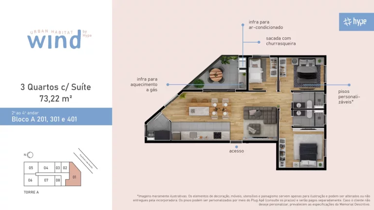 Imagem WIND - SEU NOVO APARTAMENTO EM SANTA FELICIDADE