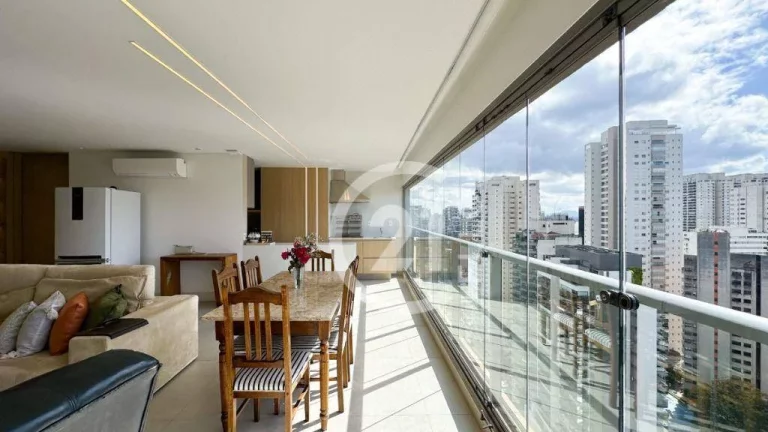 Imagem Campo Belo, novo, mobiliado, 143m², 3 suítes