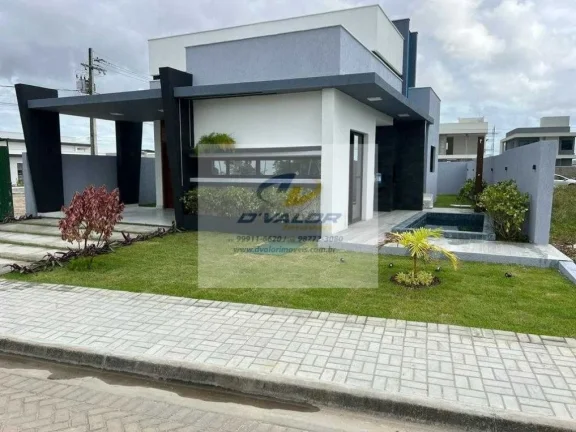 Imagem Vendo Casa, em Condomínio Fechado, com 100 m², área gourmet, piscina e 2 vagas