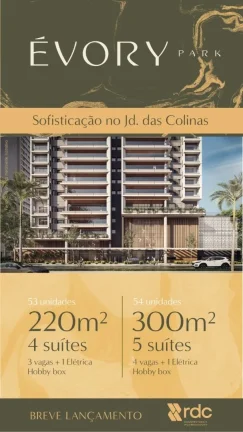 Imagem Apartamento de 4 dormitórios ( 4 suítes), 3 vagas, Evory Park - RDC.