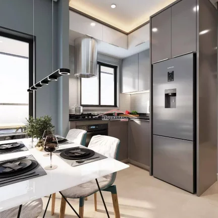 Imagem Apartamento com 1 dormitório à venda, 48 m² por R$ 438.782,00 - Vila Guilhermina - Praia Grande/SP