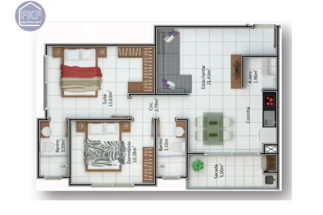 Imagem Apartamento 2 dormitórios!
