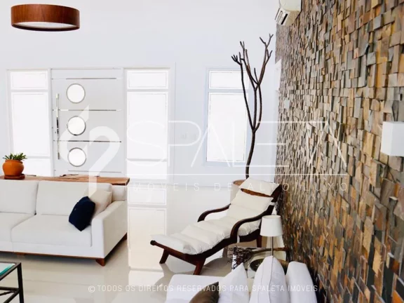 Imagem Oásis de Luxo: Casa térrea com piscina, sauna e píer privativo à venda no condomínio Marina Guarujá