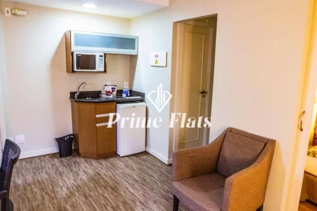 Imagem Flat disponível para venda no The World Hotels na Vila Olímpia, com 30m², 1 dormitório e 1 vaga