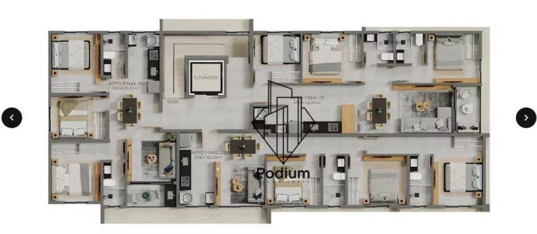 Imagem Apartamento com varanda/sacada no Bessa - AP2674.