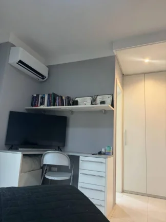 Imagem Apartamento, 1 dormitório ( 1 Suíte), 2 vagas, Porteira Fechada, Aquárius - Sjc.