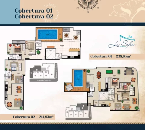 Imagem Apartamento Alto Padrão, 03 Quartos, 02 Vagas, Enseada Azul, Area de Lazer, Guarapari - ES