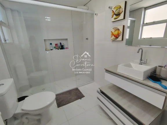 Imagem Imperdível! Apartamento de luxo à venda em Guarujá-SP, Pitangueiras. 3 quartos, 3 suítes, 2 salas, 5 banheiros, 2 vagas, 180m².