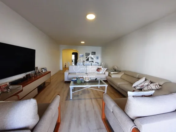 Imagem Apartamento à venda em Guarujá-SP, Pitangueiras: 3 quartos, 1 suíte, 2 salas, 3 banheiros, 2 vagas de garagem, 171m².