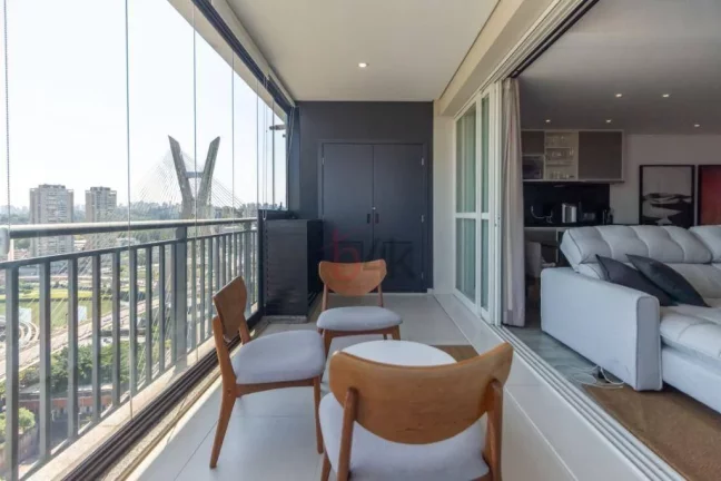 Imagem Meta Title: Cobertura Geo Berrini: 108m² de Skyline e Rentabilidade no Brooklin