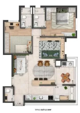 Imagem Apartamento para Venda em São Caetano do Sul, Centro, 3 dormitórios, 1 suíte, 1 banheiro, 2 vagas