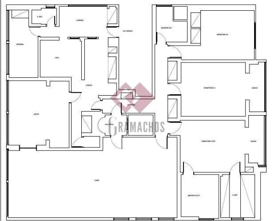 Imagem Apartamento com 3 Quartos à Venda, 290m2 - Higienópolis - São Paulo/SP