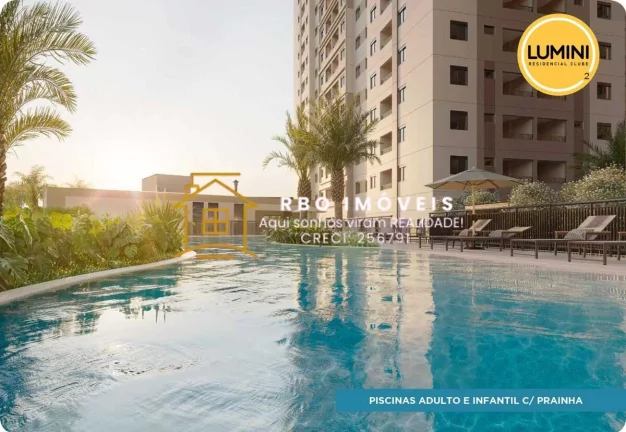 Imagem LUMINI RESIDENCIAL CLUBE 2 - Carapicuíba 1 e 2dormitórios de 28,40m² a 40m²