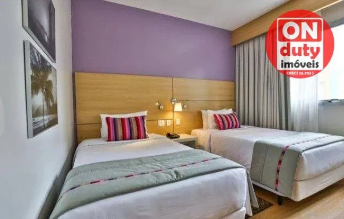 Imagem Apartamento com 1 quarto à venda, 25 m² por R$ 500.000 - Pompéia - Santos/SP