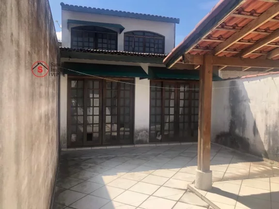 Imagem Sobrado à Venda em Santo Andr?(C) com 2 dormitórios , sala, cozinha, banheiro e lavanderia,com garagem coberta para dois carros. Fundos com quintal gran