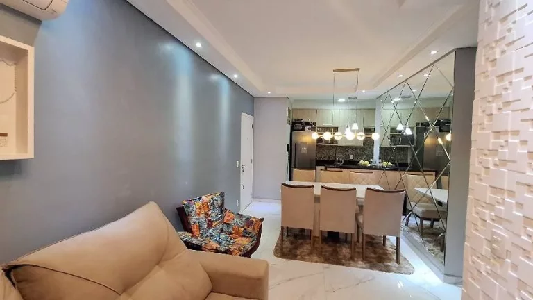 Imagem APTO ACONCHEGANTE - 2 DORM 1 SUÍTE TODO REFORMADO - COND. PORTAL DOS CRISTAIS - JARDIM SÃO PEDRO - HORTOLÂNDIA