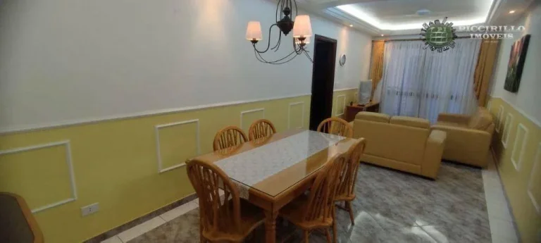 Imagem Apartamento com 2 dormitórios para alugar, 86 m² por R$ 4.000,02/mês - Vila Guilhermina - Praia Grande/SP