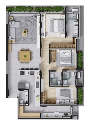 Imagem Apartamento 2 Dormitórios para venda em Florianópolis - SC