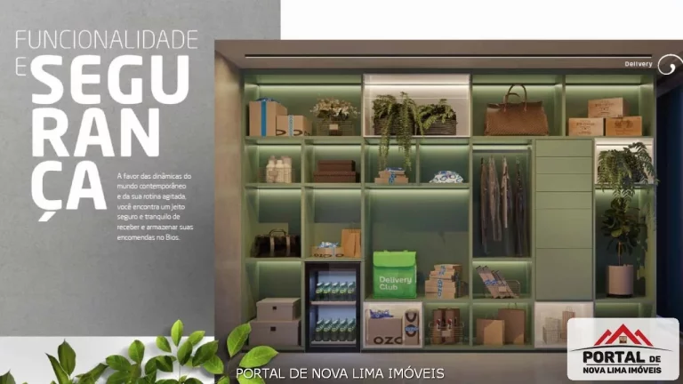 Imagem Apartamento de 2 quartos com 63,63m³ - Sala ampla, Lavabo e cozinha americana, 2 vagas e Lazer Venha morar em um local tranquilo no Funcionários