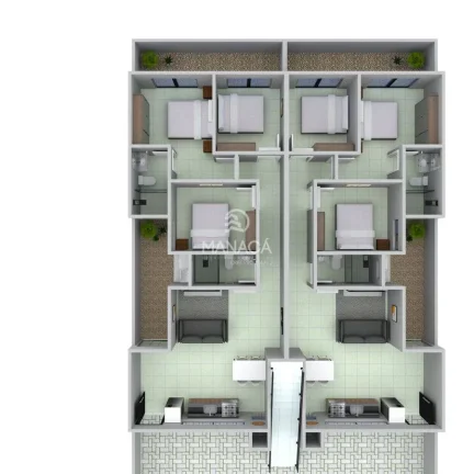 Imagem Apartamentos a venda com 3 quartos em Itajubá Barra Velha SC