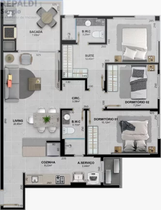 Imagem APARTAMENTO RESIDENCIAL em BALNEÁRIO RINCÃO - SC, cenrtro