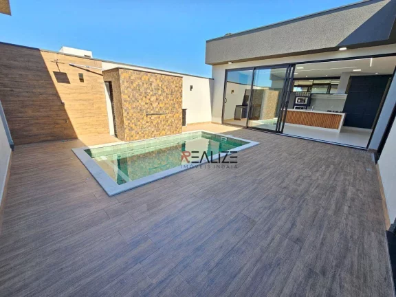 Imagem Casa térrea com 3 suítes e escritório à venda, 198 m² por R$ 2.100.000 - Condomínio Dona Maria Cândida - Indaiatuba/SP