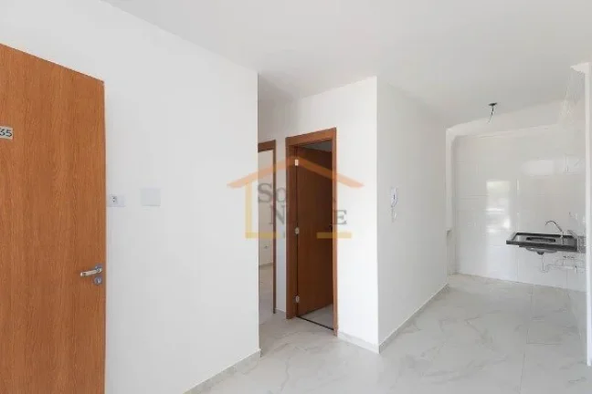 Imagem Apartamento com 33,70m², dispõe de 2 dormitórios, 1 banheiro, sala dois ambientes, cozinha com ga...