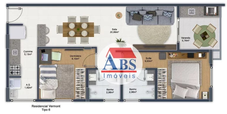 Imagem Apartamento com 2 dormitórios à venda, 67 m² por R$ 487.000,00 - Caiçara - Praia Grande/SP