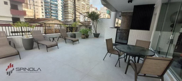 Imagem Apartamento com 3 dormitórios à venda, 109 m² por R$ 910.261,00 - Vila Guilhermina - Praia Grande/SP