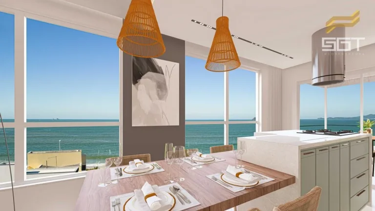 Imagem Lançamento com vista panorâmica do mar em Balneário Piçarras - Apartamentos com 3 Suítes no bairro Itacolomi em Piçarras/SC a venda com Adriano Carpes Imóveis
