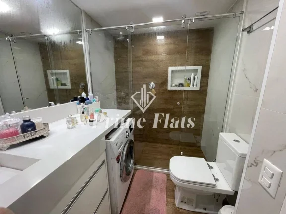 Imagem Flat disponível para locação no Ninety Hotel, com 33m², 1 dormitório e 1 vaga