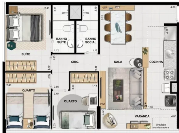 Imagem APARTAMENTO RESIDENCIAL em Rio de Janeiro - RJ, Barra da Tijuca